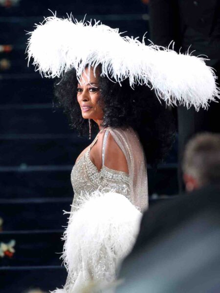 Diana Ross Met Gala 2025: Diana Ross poses during the Met Gala, an annual fundraising gala held for the benefit of the Metropolitan Museum of Art's Costume Institute with this year's theme 'Superfine: Tailoring Black Style,' in New York City, New York, U.S., May 5, 2025.,Image: 995473775, License: Rights-managed, Restrictions: , Model Release: no, Credit line: Jeenah Moon / Reuters