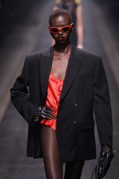 FOR EDITORIAL USE ONLY. Versace - Milan Fashion Week. Ready to Wear. Autumn/Winter 2025.,Image: 971803111, License: Rights-managed, Restrictions: , Model Release: no, Credit line: AAF/CAMERA PRESS / Camerapress / Forum