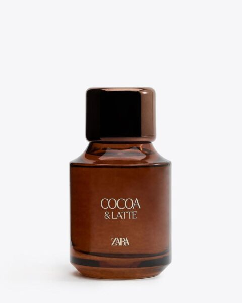 Jesienne perfumy Zara Cocoa & Latte. Zdjęcie produktowe.