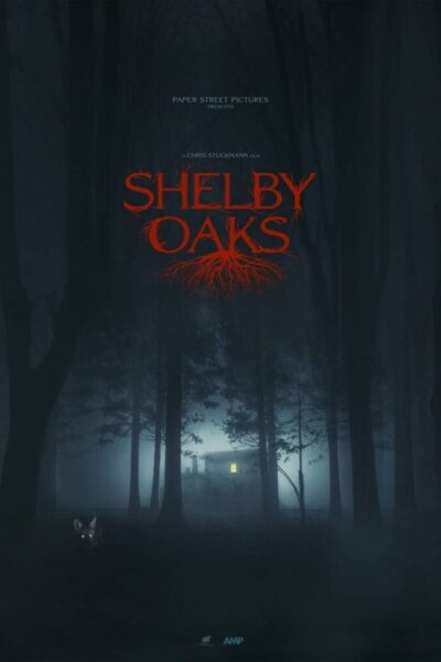 Plakat filmu kinowego Miasteczko Shelby Oaks (Shelby Oaks).
