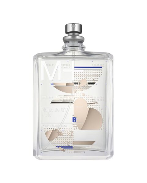 Perfumy Escentric Molecules „Molecule 01 + Iris”. Zdjęcie produktowe.