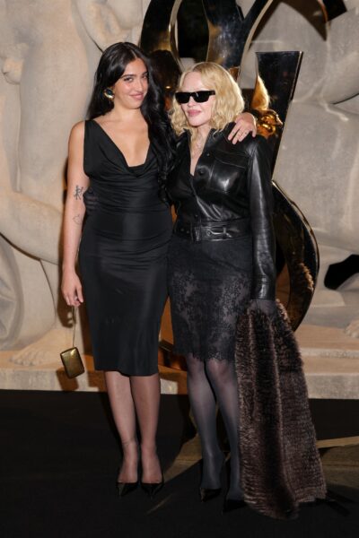 Paris, FRANCE   A-list stars gather in Paris for the Saint Laurent Womenswear Spring/Summer 2026 show, marking one of the most anticipated events of Fashion Week.BACKGRID UK 29 SEPTEMBER 2025,Image: 1041728304, License: Rights-managed, Restrictions: RIGHTS: WORLDWIDE EXCEPT IN BELGIUM, FRANCE, Model Release: no, Pictured: Lourdes Leon, Madonna, Credit line: Dede / BACKGRID / Backgrid UK / Forum