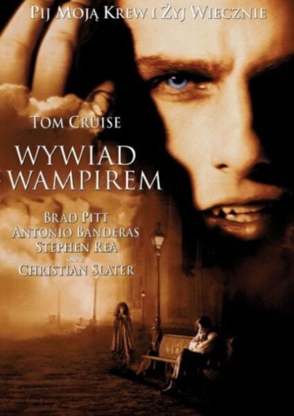 Plakat filmu „Wywiad z wampirem” („Interview with the Vampire”, 1994).