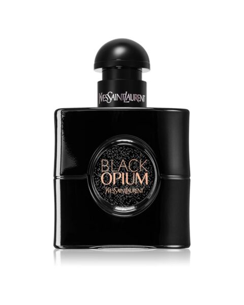 Perfumy z nutą cynamonu Yves Saint Laurent Black Opium Le Parfum. Zdjęcie produktowe.