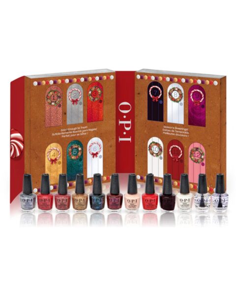 OPI Good Enough to Treat Nail Lacquer 12‑Day Advent Calendar. Zdjęcie produktowe.