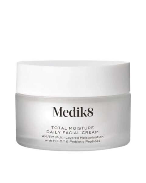 Intensywnie nawilżający krem do twarzy Medik8 Try Me Size Total Moisture Daily Facial Cream. Zdjęcie produktowe.
