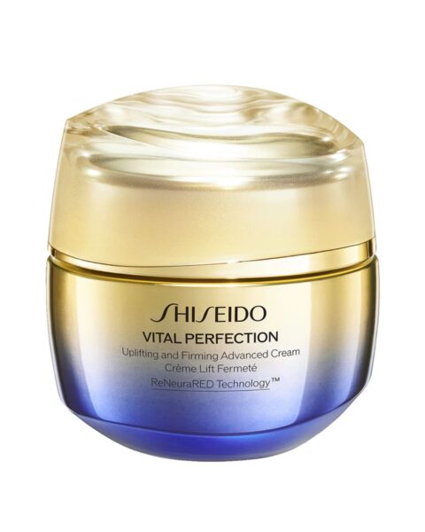 Intensywnie ujędrniający krem do twarzy Shiseido Vital Perfection Uplifting and Firming Advanced Cream. Zdjęcie produktowe.