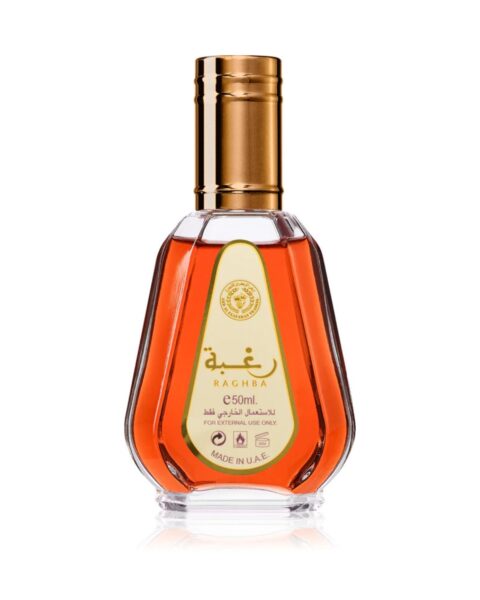 Perfumy arabskie Lattafa Raghba. Zdjęcie produktowe.