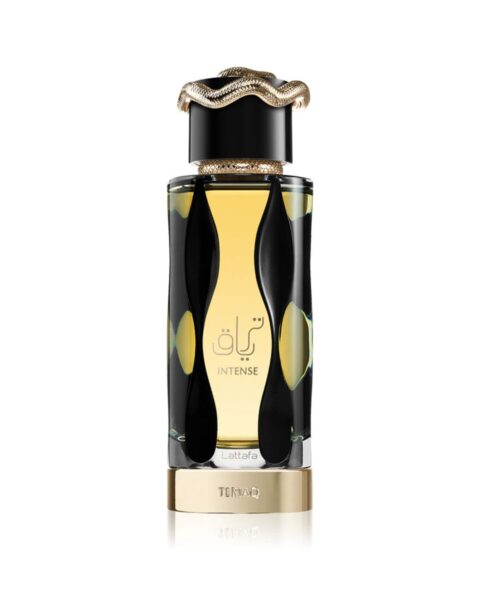 Perfumy na zimę 2025: Lattafa Teriaq Intense . Zdjęcie produktowe.
