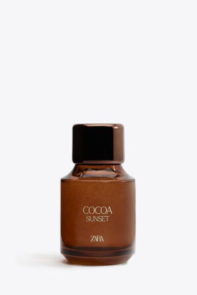 Zdjęcie produktowe czekoladowych perfum Zara Cocoa Sunset.