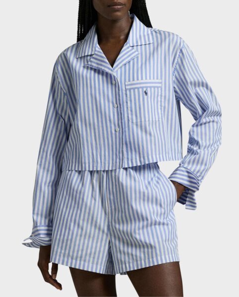 Piżama w paski z logo Polo Ralph Lauren – zdjęcie produktowe.