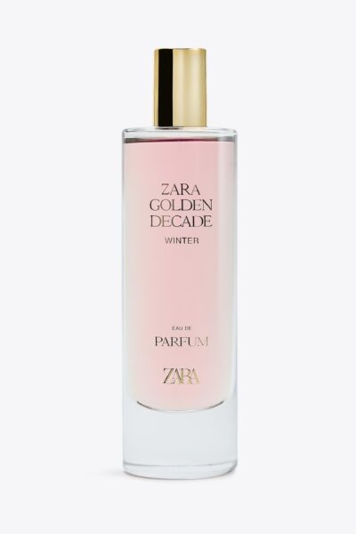 Zdjęcie produktowe trwałych perfum na zimę Zara Golden Decade Winter.