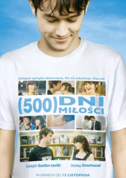 Plakat filmu „500 Days of Summer” („500 dni miłości”, 2009).