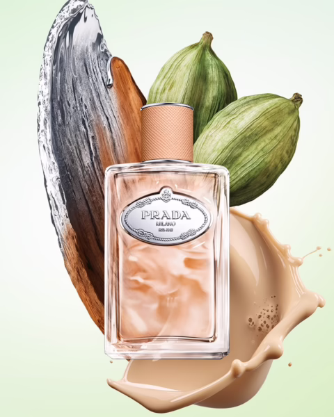 Zdjęcie produktowe nowych perfum 2026: Prada Infusion de Santal Chai.